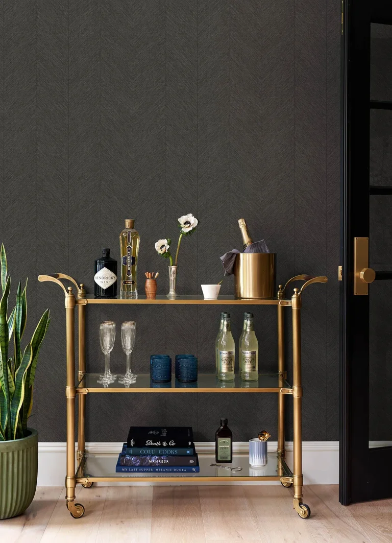 Kallam Chevron Wallpaper - Espresso — Ảnh 2