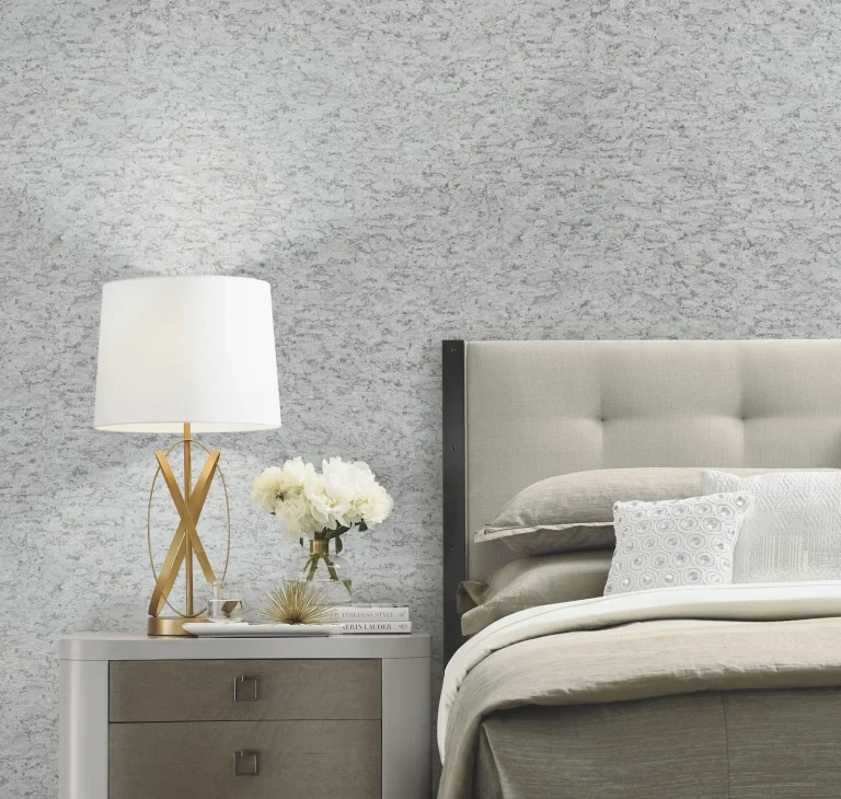 Shimmering Cork Peel and Stick Wallpaper - Grey/Glint — Ảnh 6
