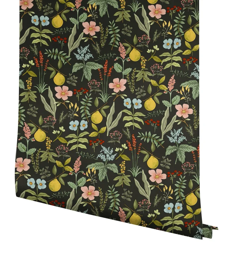 Rifle Paper Co. Herb Garden Botanical Peel and Stick Wallpaper - Black — Image 4