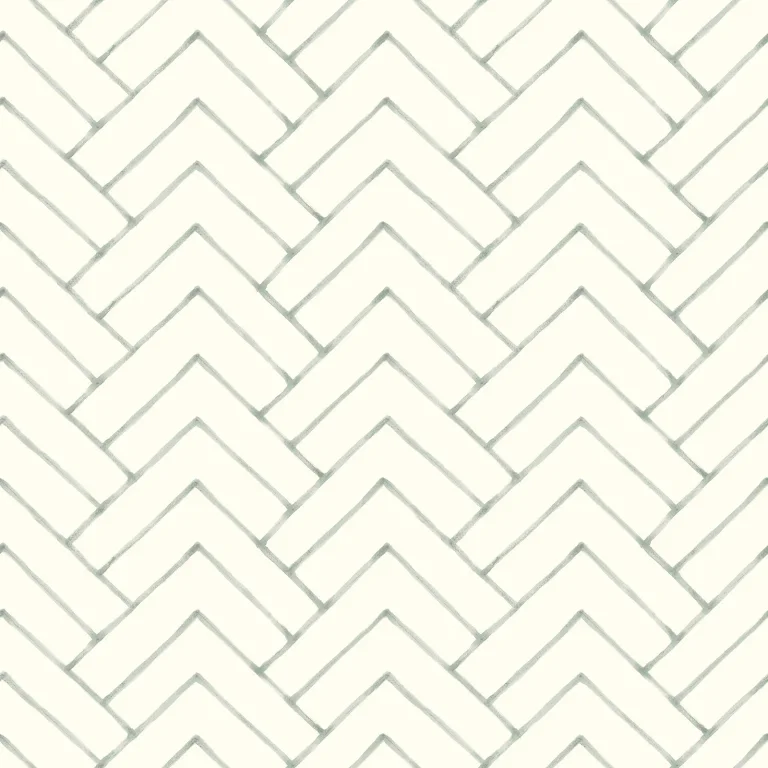 Chesapeake Oswin Tiered Herringbone Wallpaper - Teal — Ảnh 3