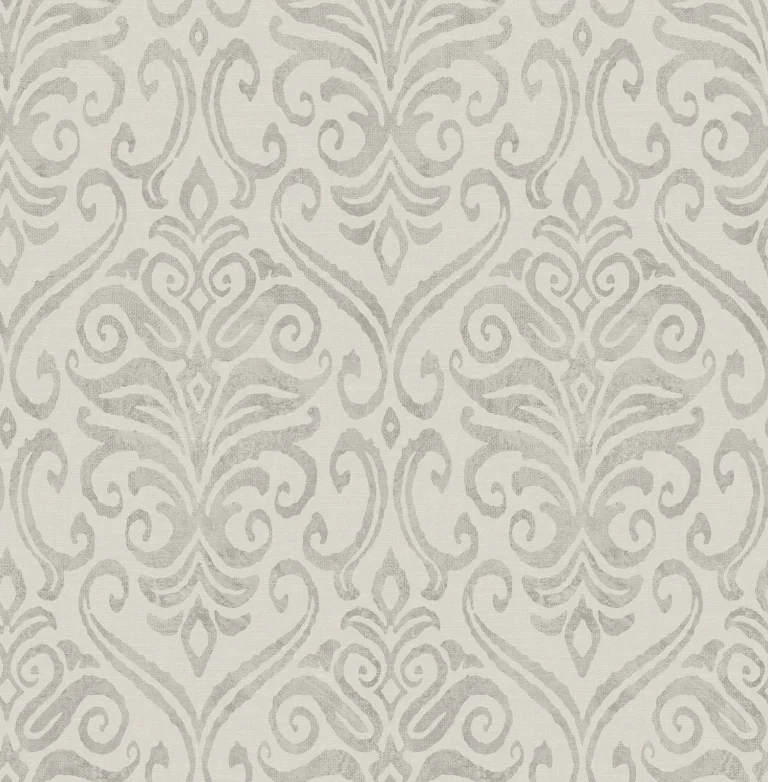 Chesapeake Adavu Damask Wallpaper - Grey — Ảnh 2