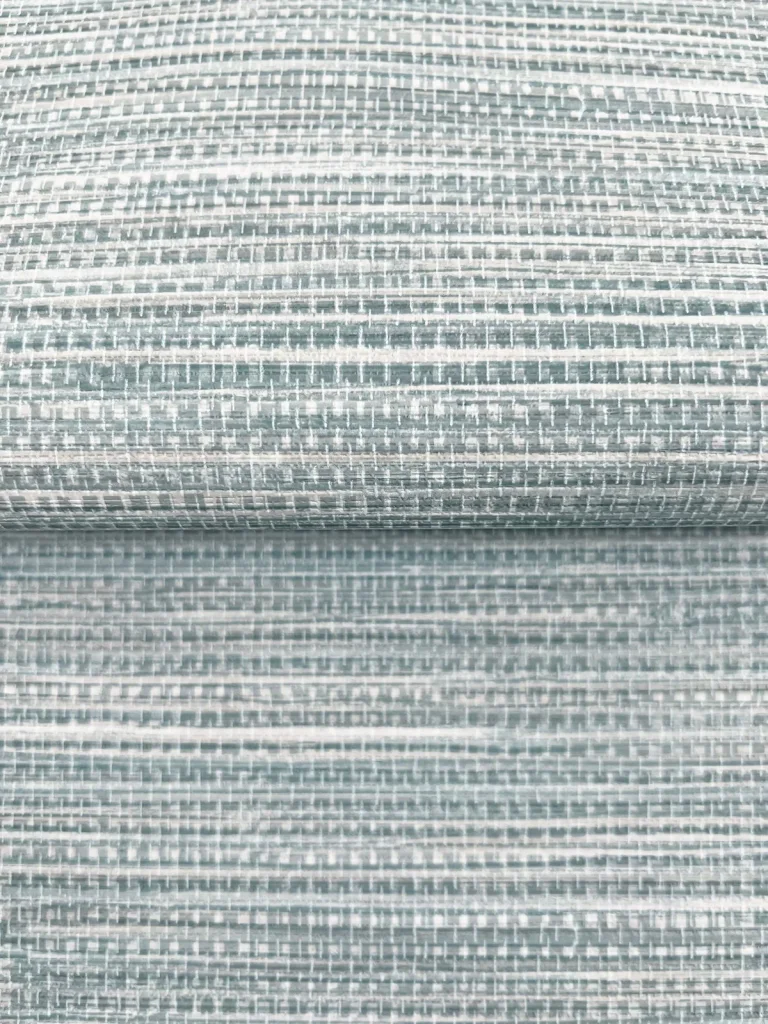 Winn Faux Grasscloth Wallpaper - Aqua — Ảnh 2
