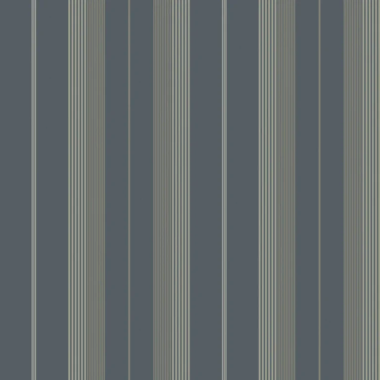 Herrgård Stripe Wallpaper - Navy — Ảnh 2