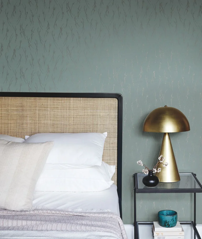 Sprigs Wallpaper - Smokey Blue/Silver — Ảnh 2