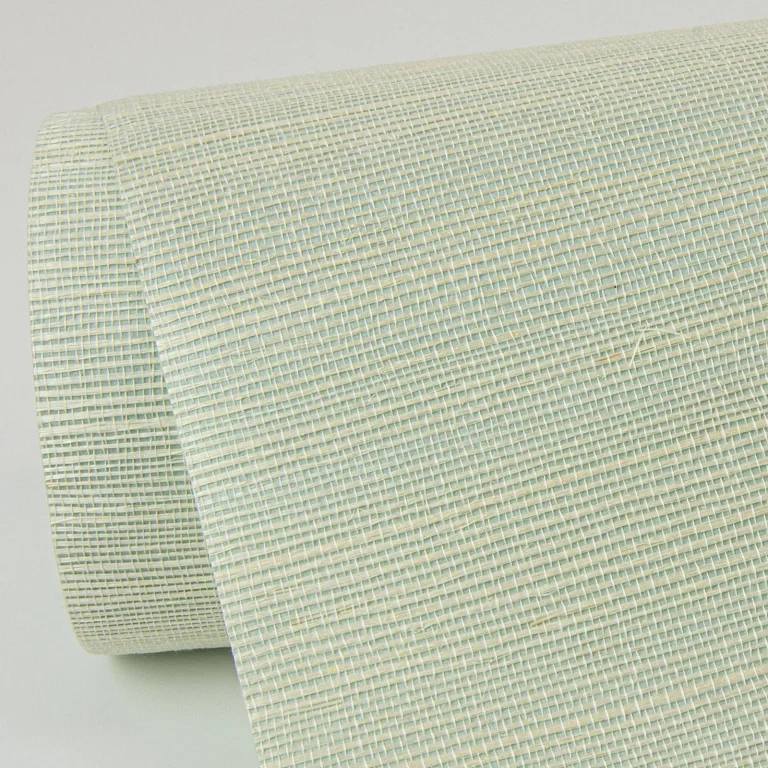 Sakiya Sisal Grasscloth Wallpaper - Seafoam — Ảnh 4