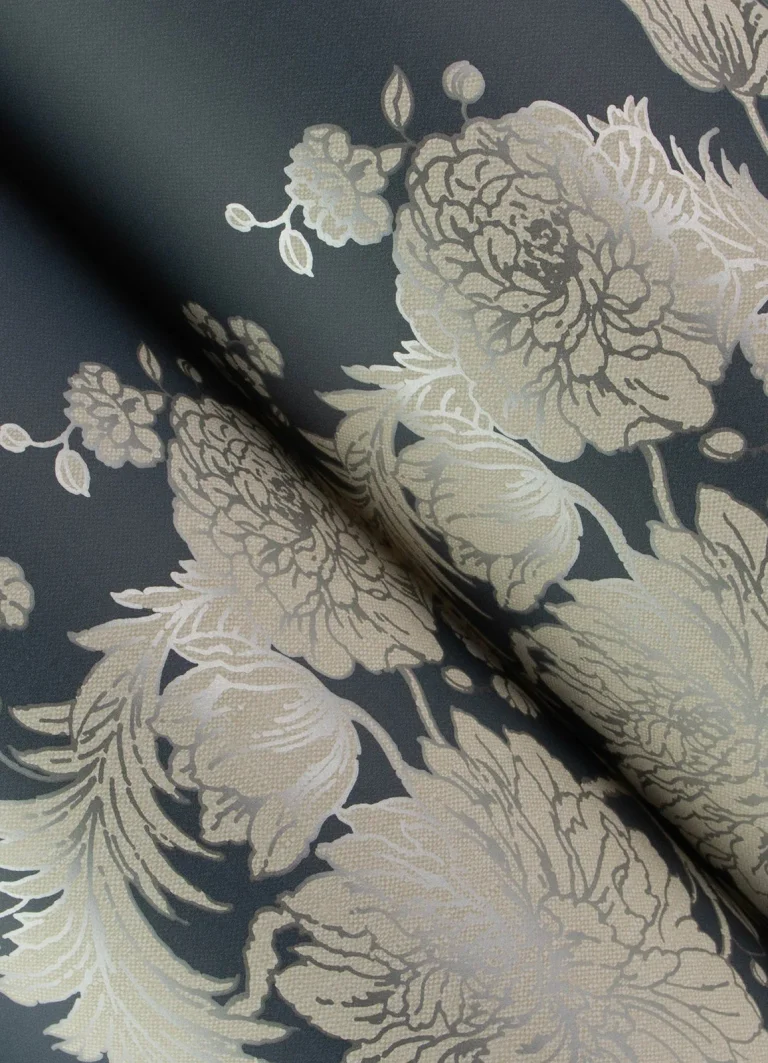 Chris Loves Julia Gisela Floral Columns Wallpaper - Blue — Ảnh 6