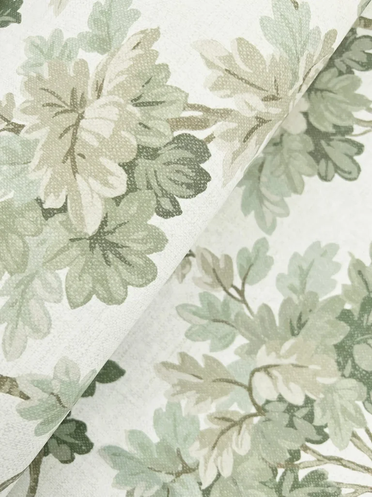 Oakcliff Leaf Trail Wallpaper - Sage — Ảnh 6