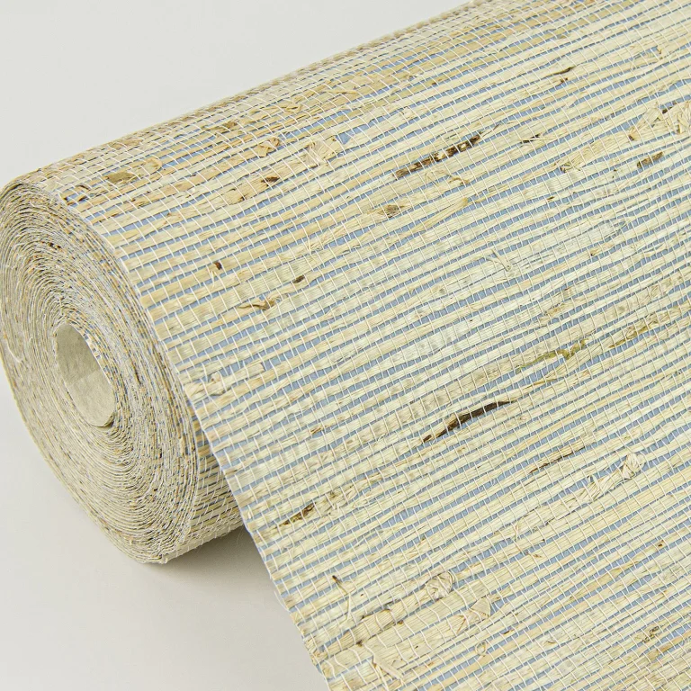 Aiko Sisal Grasscloth Wallpaper - Silver — Ảnh 2