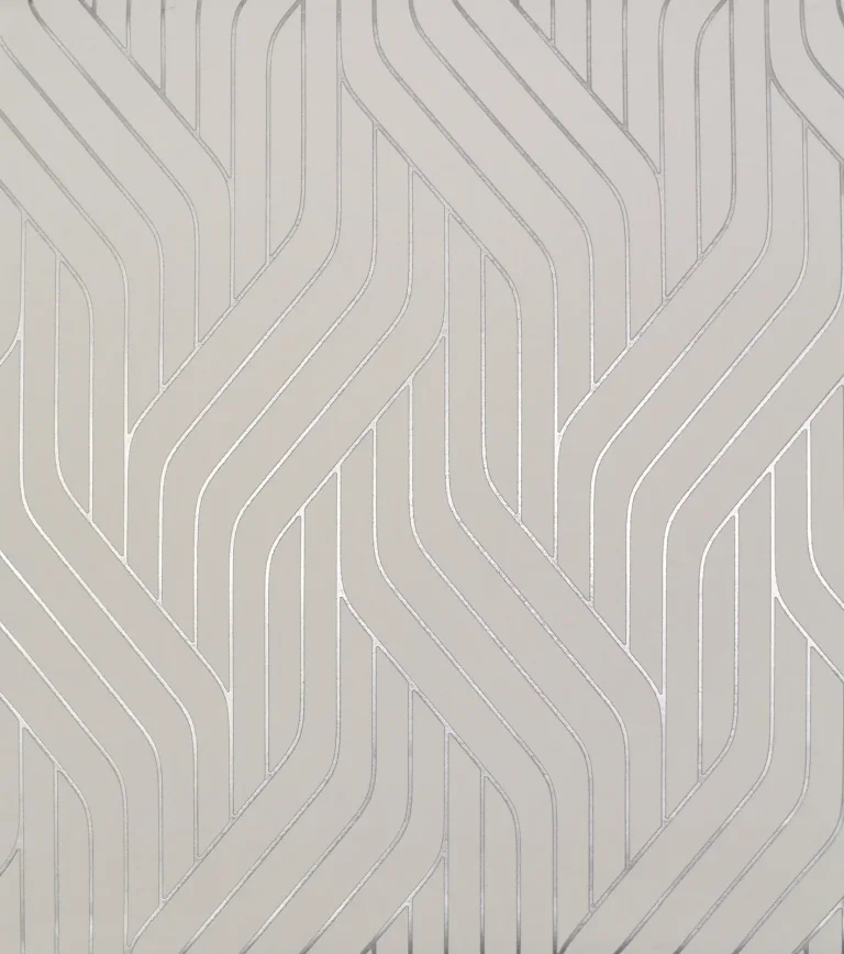 Ebb & Flow Wallpaper - White/Silver — Ảnh 2