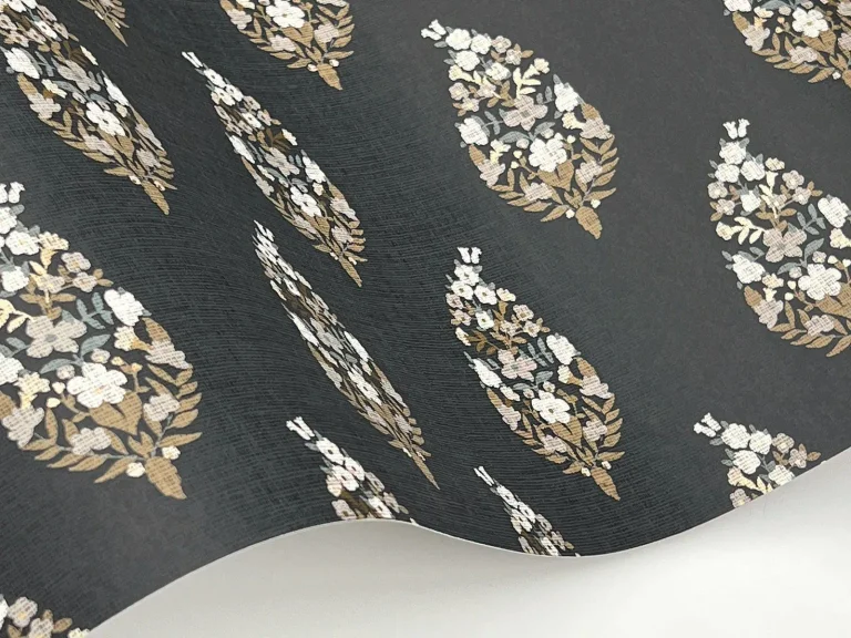 Rifle Paper Co. Paisley Wallpaper - Black — Ảnh 4