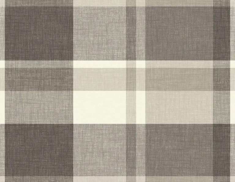 Madaket Plaid Wallpaper - Charcoal — Ảnh 2