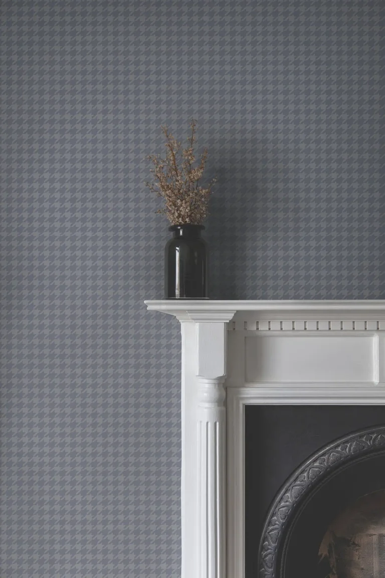 Ronald Redding Watson Houndstooth Wallpaper - Blue — Ảnh 3
