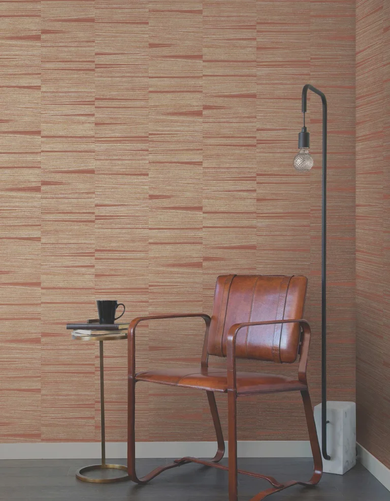 Line Stripe Wallpaper - Brick — Image 8