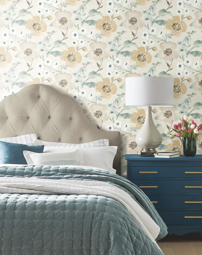 Evelyn Floral Wallpaper - Wheat — Ảnh 3