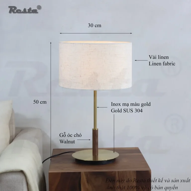 Đèn bàn Resta 44 - Màu đỏ — Ảnh 8