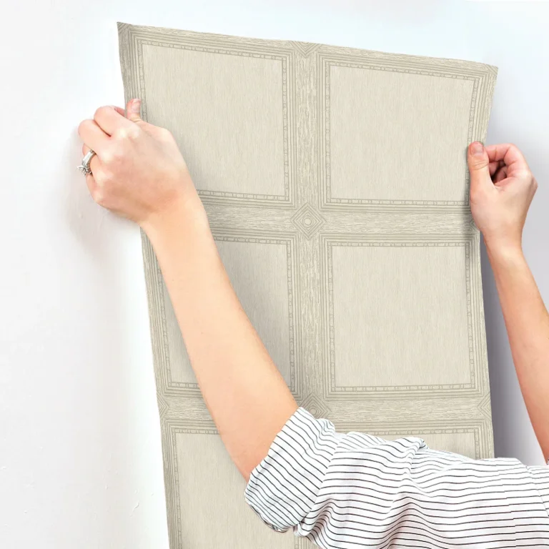 Chris Loves Julia Moorland Wood Panel Wallpaper - Ivory — Ảnh 6