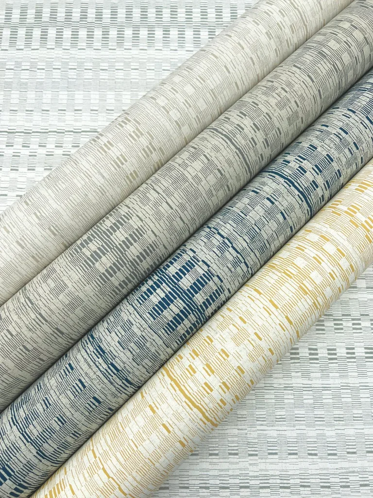 Tapestry Stitch Wallpaper - Navy — Image 7