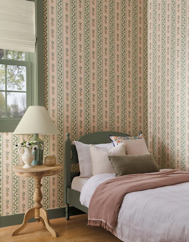 Rifle Paper Co. Portico Wallpaper - Blush — Ảnh 5