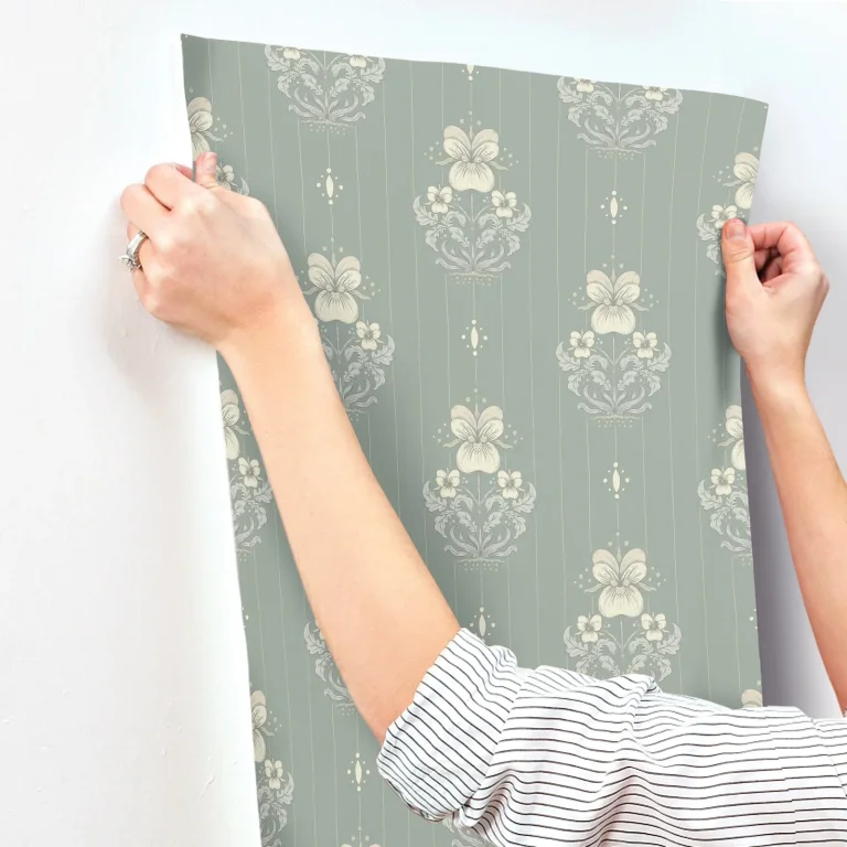 Gullvie Pansies Wallpaper - Seafoam — Ảnh 5