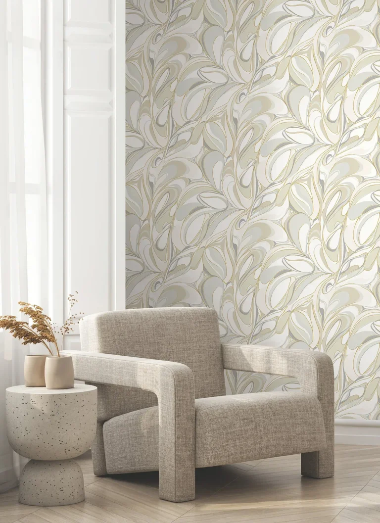 Achate Wallpaper - Beige & Grey — Image 5