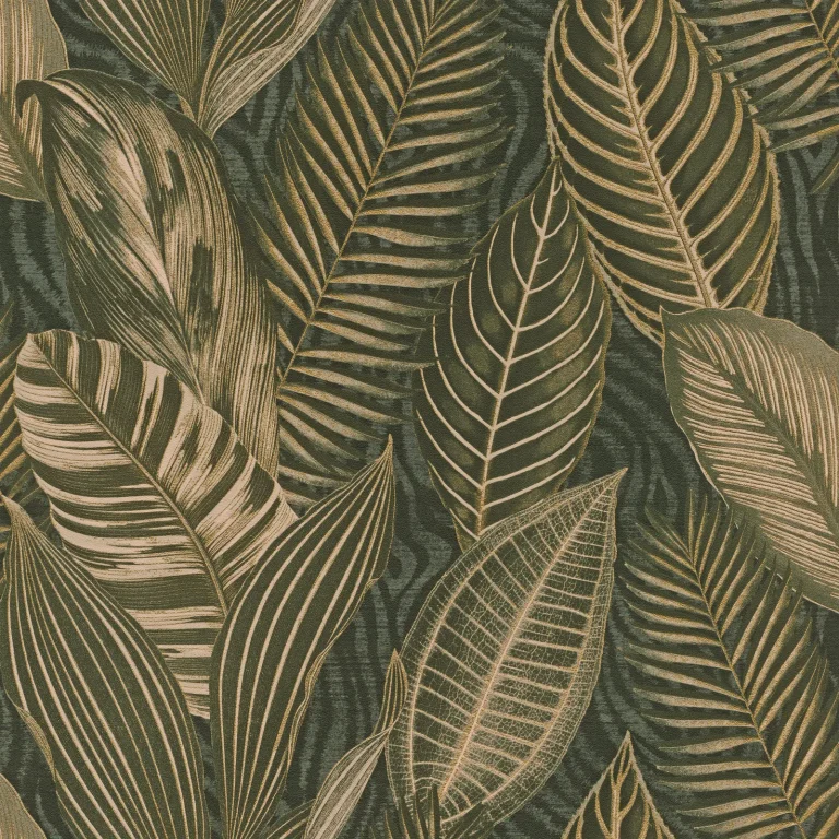 Acacius Tropical Foliage Wallpaper - Dark Green — Ảnh 4