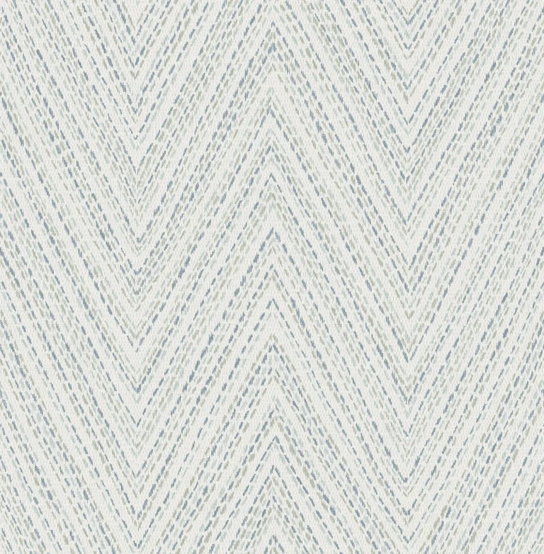 Lainey Stitched Chevron Wallpaper - Blue — Ảnh 5