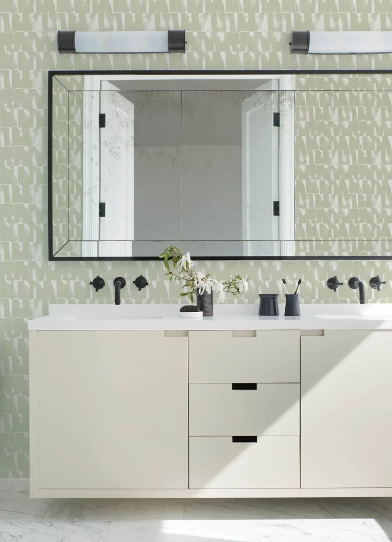 Bancroft Artistic Stripe Wallpaper - Sage — Ảnh 2