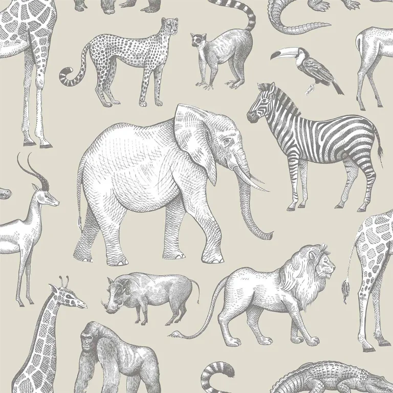 Chesapeake Kenji Safari Wallpaper - Taupe — Image 3