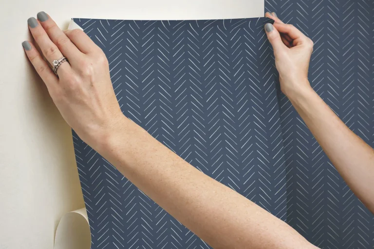 Magnolia Home Pick-Up Sticks Peel and Stick Wallpaper - White On Navy — Ảnh 5