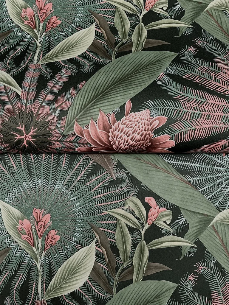 Ronald Redding Enchanted Garden Tropical Wallpaper - Green — Ảnh 3