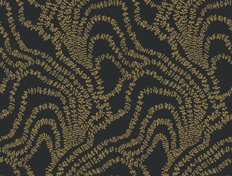 Ronald Redding String of Pearls Vine Wallpaper - Gold — Ảnh 5