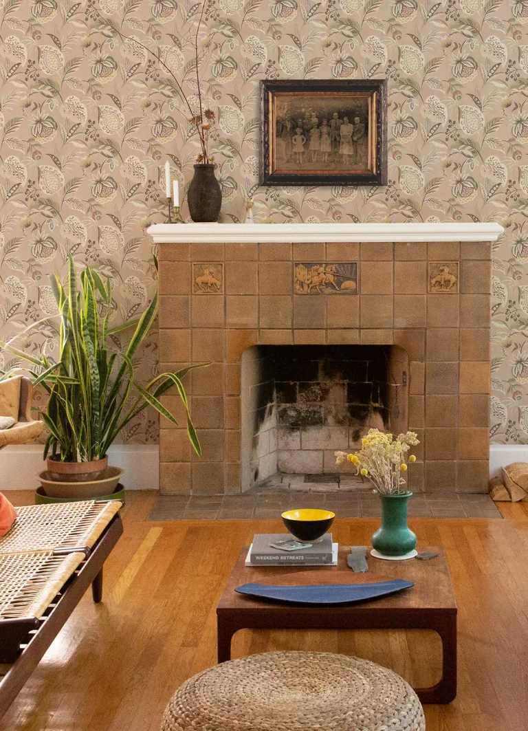 Chesapeake Bohemian Jacobean Wallpaper - Blush — Ảnh 2