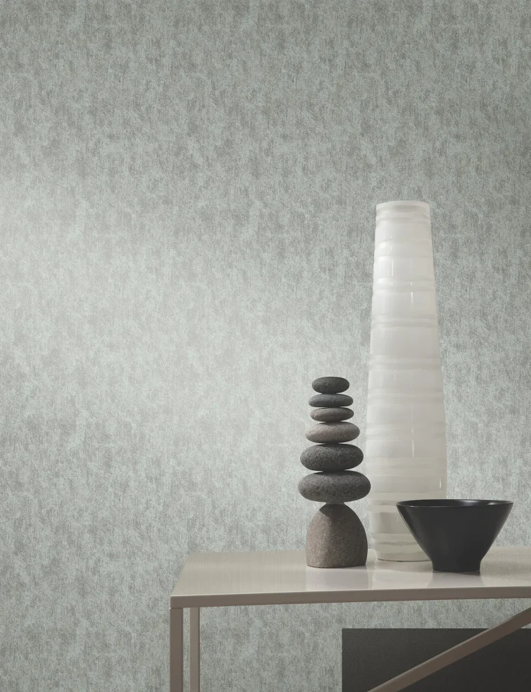 Shimmering Patina Wallpaper - Spa/Silver — Ảnh 2