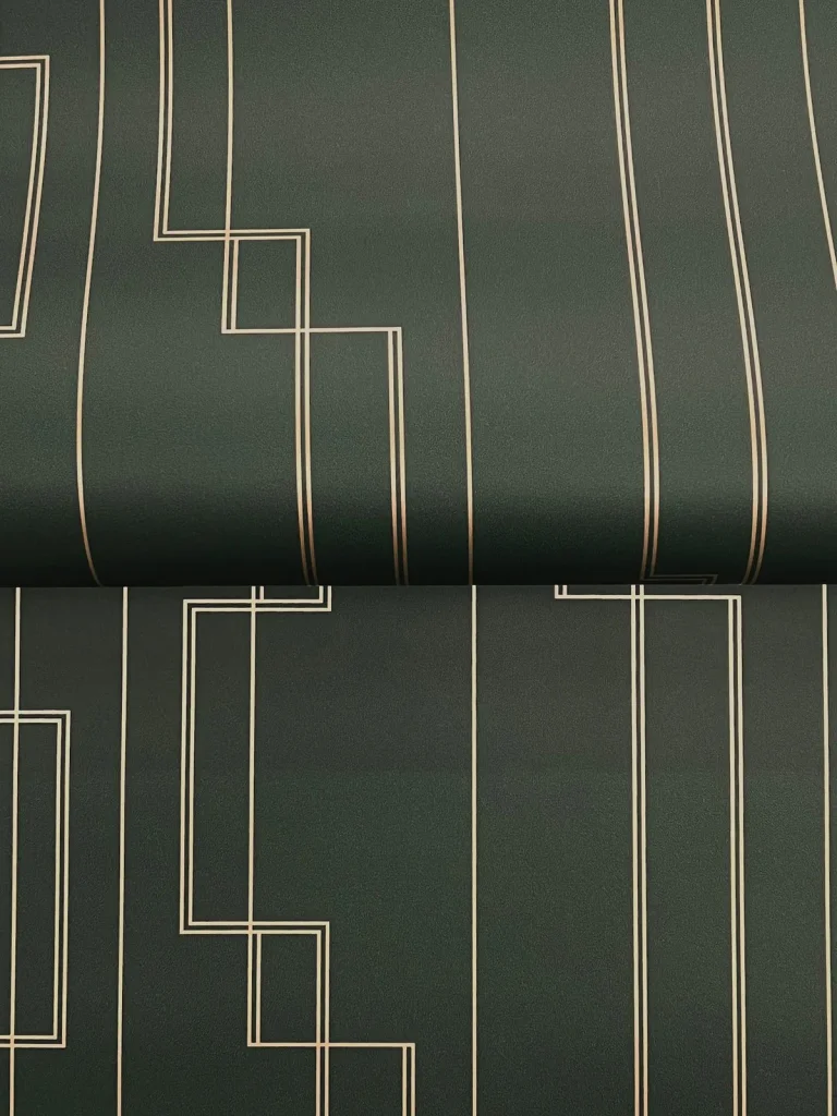Anson Deco Detailing Wallpaper - Evergreen — Ảnh 4