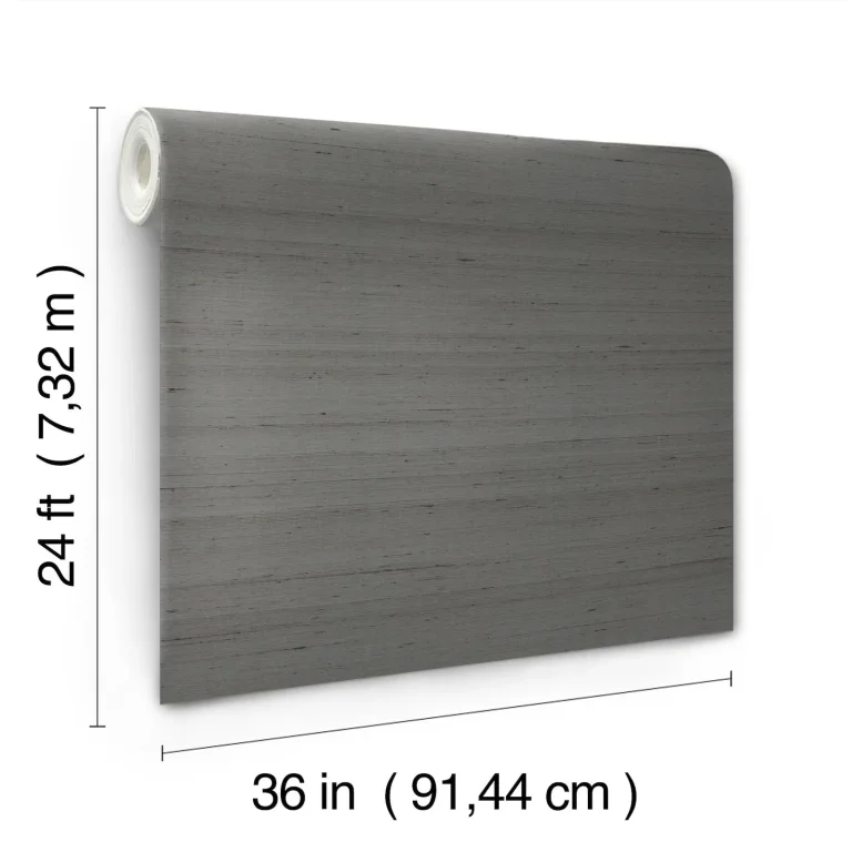 Ronald Redding Silk Road Wallpaper - Pewter — Ảnh 3