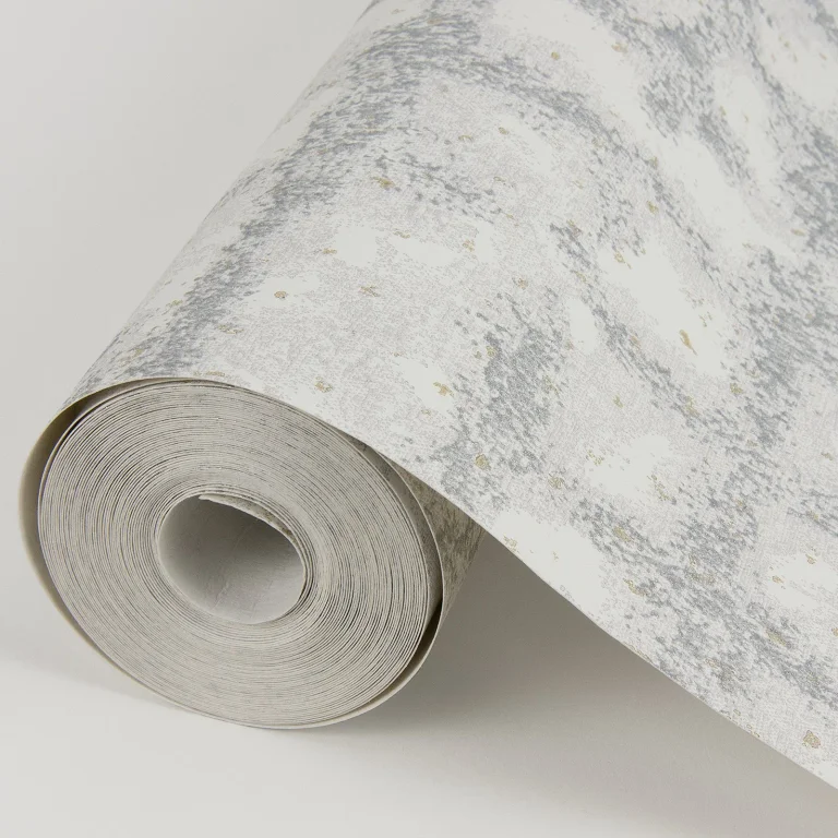 Shea Distressed Geometric Wallpaper - Light Grey — Ảnh 2
