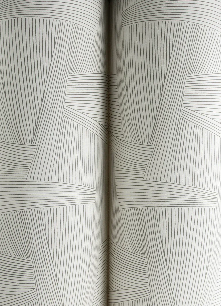 Reid Woven Geometric Wallpaper - Grey — Ảnh 7