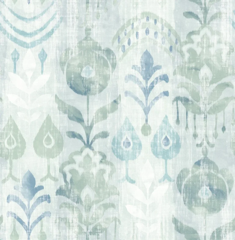 Pavord Floral Shibori Wallpaper - Green — Ảnh 5