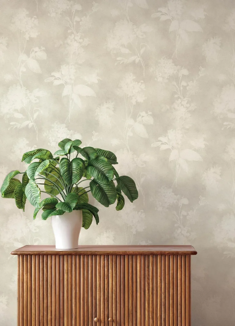 Izara Botanical Wallpaper - Light Grey — Ảnh 5