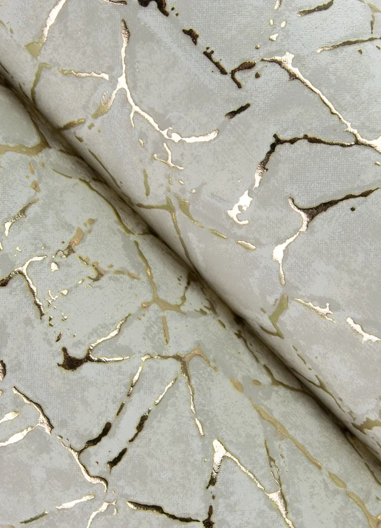 Soma Metallic Crackling Wallpaper - Silver