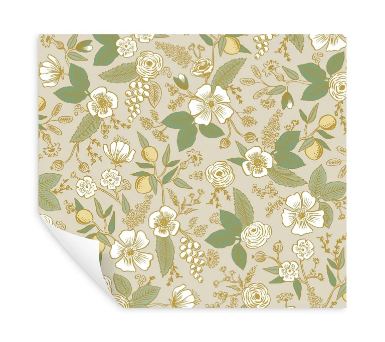 Rifle Paper Co. Colette Peel and Stick Wallpaper - Linen — Ảnh 4