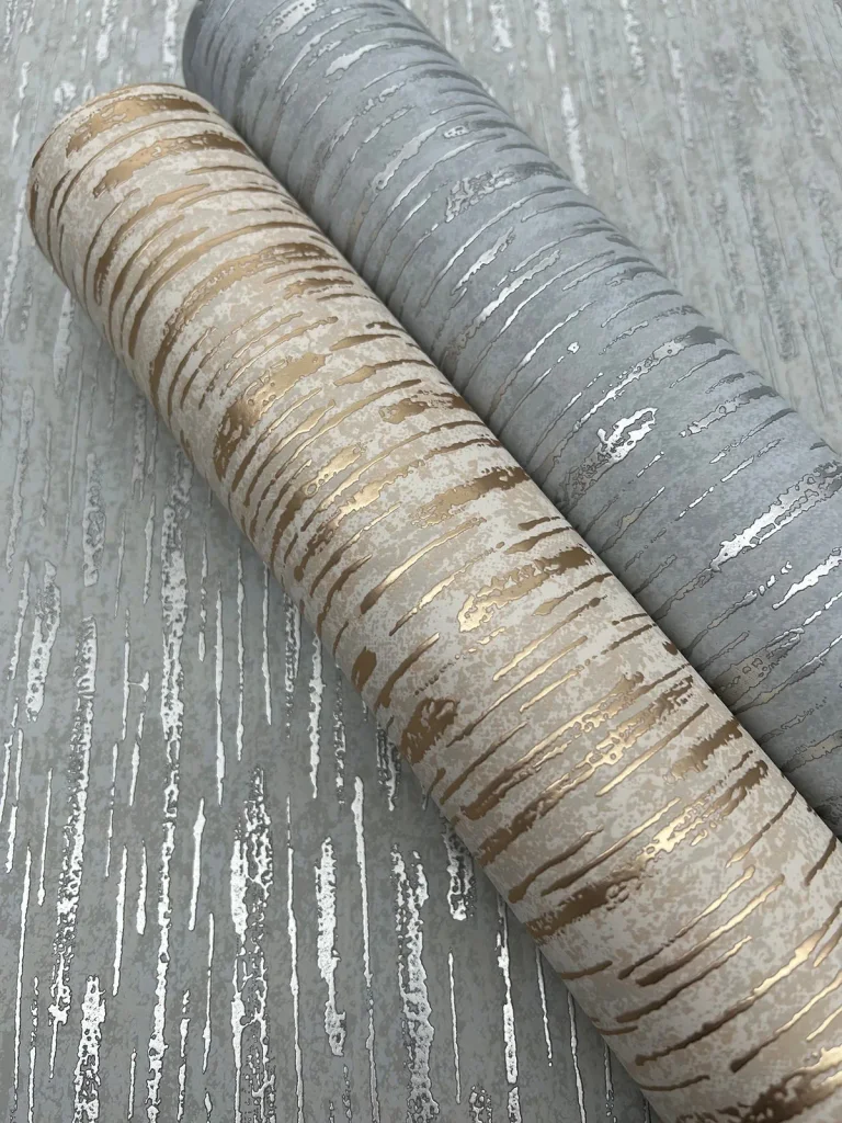 Metallic Cascade Wallpaper - Neutrals/Gold — Ảnh 2