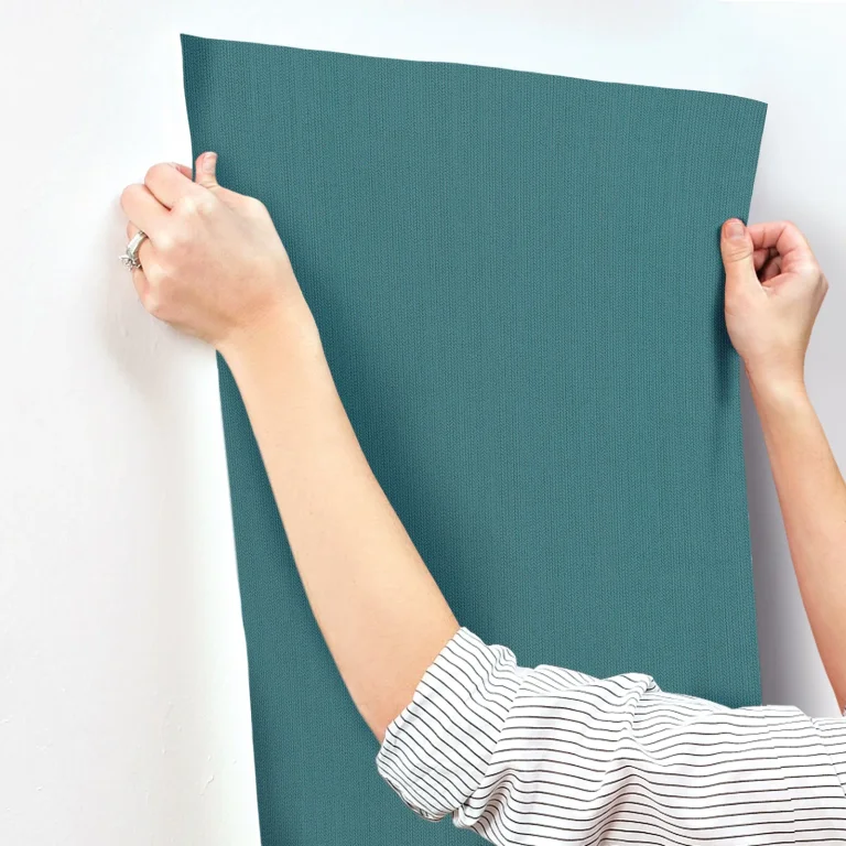 Dutch Braid Wallpaper - Teal