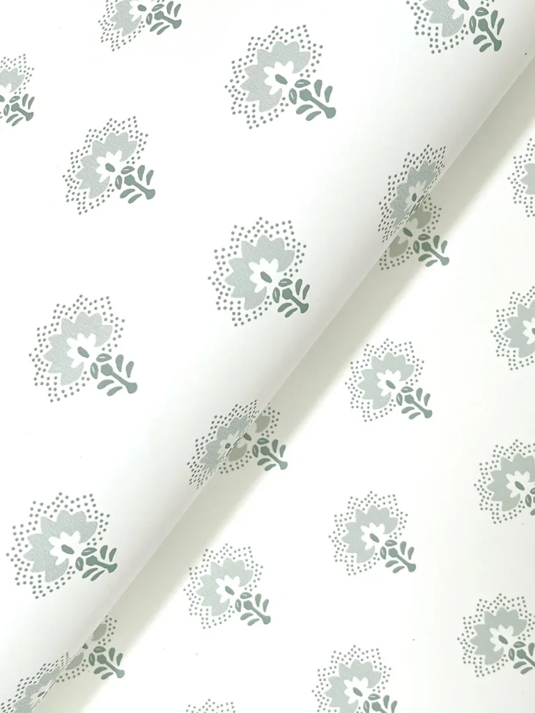 Chesapeake Hilda Floral Medallion Wallpaper - Aqua — Ảnh 3