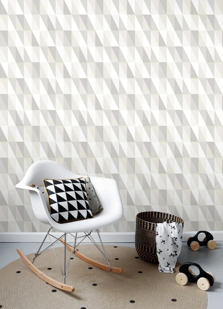 Chesapeake Inez Geometric Wallpaper - Neutral — Ảnh 7