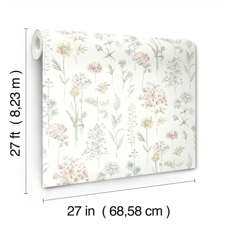 Chesapeake Bergamot Wildflower Wallpaper - Lavender — Image 2