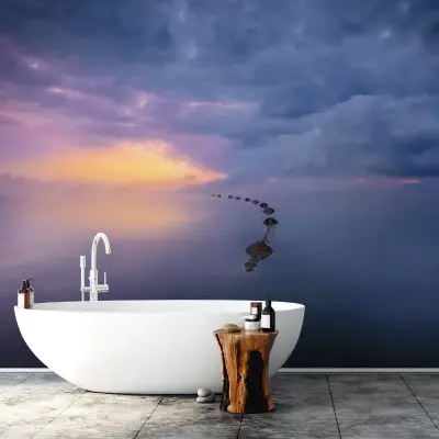Wetland Sunrise - Wall Mural 5092 - 8 Panel - 384cm x 260cm