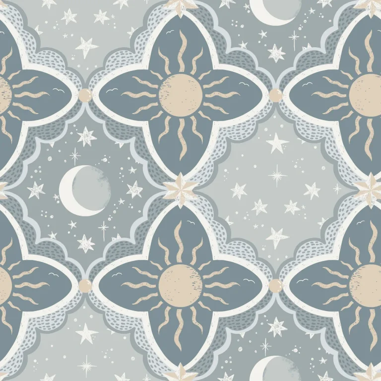Sol & Mane Wallpaper - Blue — Ảnh 3