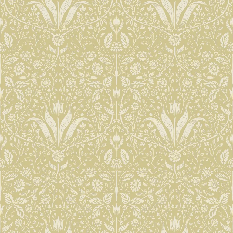 Mara Tulip Ogee Wallpaper - Yellow — Ảnh 3