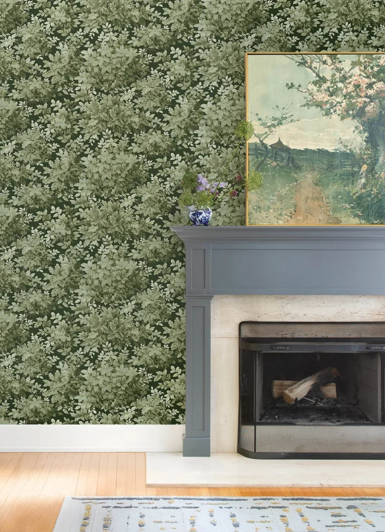 Greenwood Deciduous Wallpaper - Dark Green — Ảnh 6